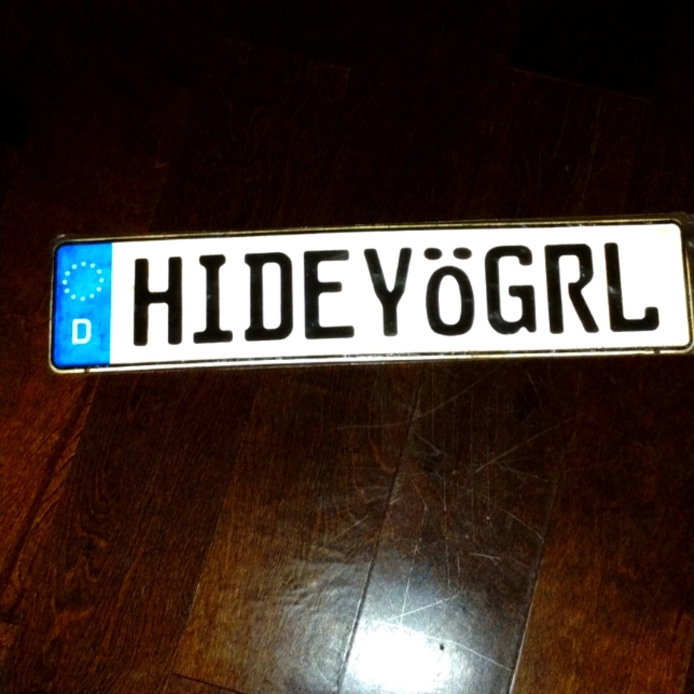 Vanity license Plate
